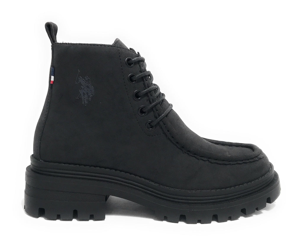 Scarpe donna polacchno US Polo Alicya002 in ecopelle nero D25UP13