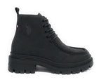 Scarpe donna polacchno US Polo Alicya002 in ecopelle nero D25UP13