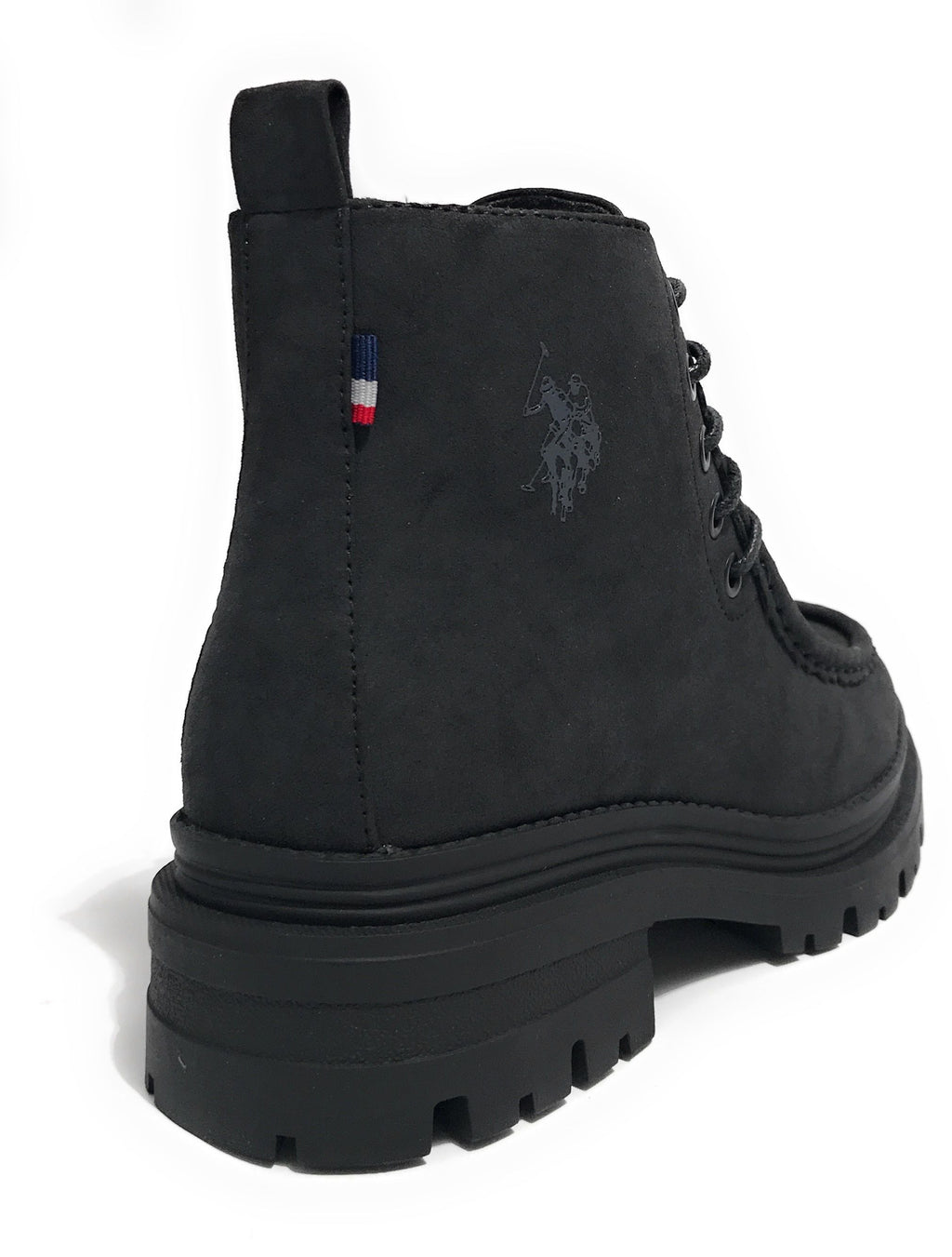 Scarpe donna polacchno US Polo Alicya002 in ecopelle nero D25UP13
