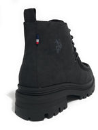 Scarpe donna polacchno US Polo Alicya002 in ecopelle nero D25UP13