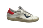 Sneaker uomo 4B12 in pelle bianco/avio US25QB03 SUPRIME-U201