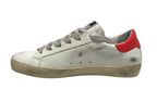 Sneaker uomo 4B12 in pelle bianco/avio US25QB03 SUPRIME-U201