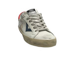 Sneaker uomo 4B12 in pelle bianco/avio US25QB03 SUPRIME-U201
