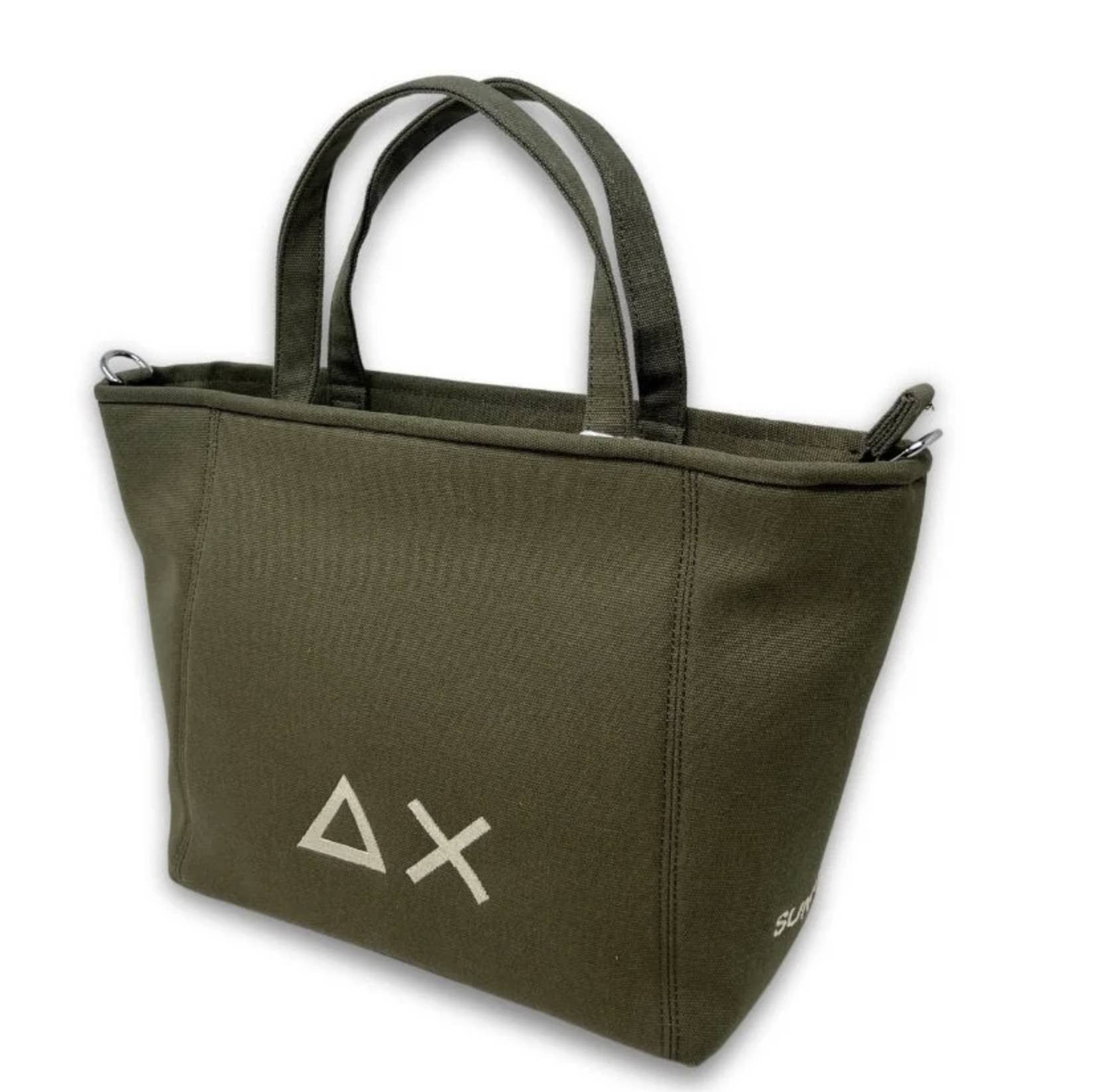 Borsa donna Sun 68 small canvas bag verde militare BS25SU07 Z35262