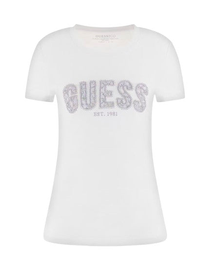 T-shirt donna Guess bianco ES25GU72 W5GI04J1314