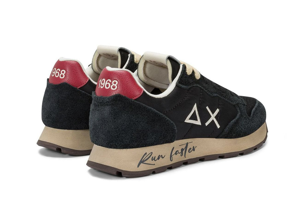 Sneaker running Sun68 Tom Vintage suede/ nylon nero U26SU21 Z45105