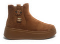 Scarpe donna Gold&gold stivaletto ecopelle scamosciata camel D26GG04 GB880