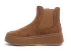 Scarpe donna Gold&gold stivaletto ecopelle scamosciata camel D26GG04 GB880