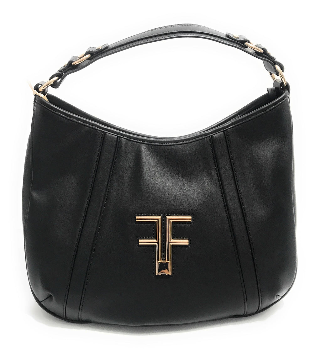 Borsa donna Fracomina a spalla shoulder bag ecopelle nero B23FR40 FA22WB3018P41101