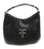 Borsa donna Fracomina a spalla shoulder bag ecopelle nero B23FR40 FA22WB3018P41101