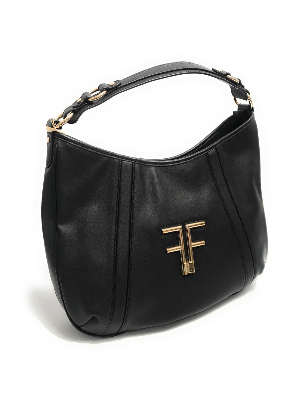 Borsa donna Fracomina a spalla shoulder bag ecopelle nero B23FR40 FA22WB3018P41101