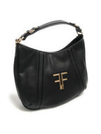 Borsa donna Fracomina a spalla shoulder bag ecopelle nero B23FR40 FA22WB3018P41101