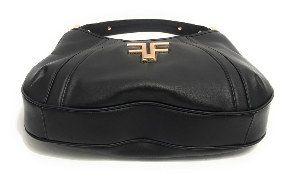 Borsa donna Fracomina a spalla shoulder bag ecopelle nero B23FR40 FA22WB3018P41101