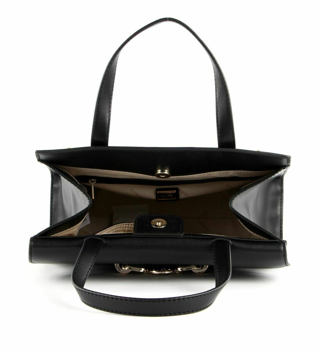 Borsa Guess a mano/ tracolla Hensely satchel black BS21GU85 VG811306