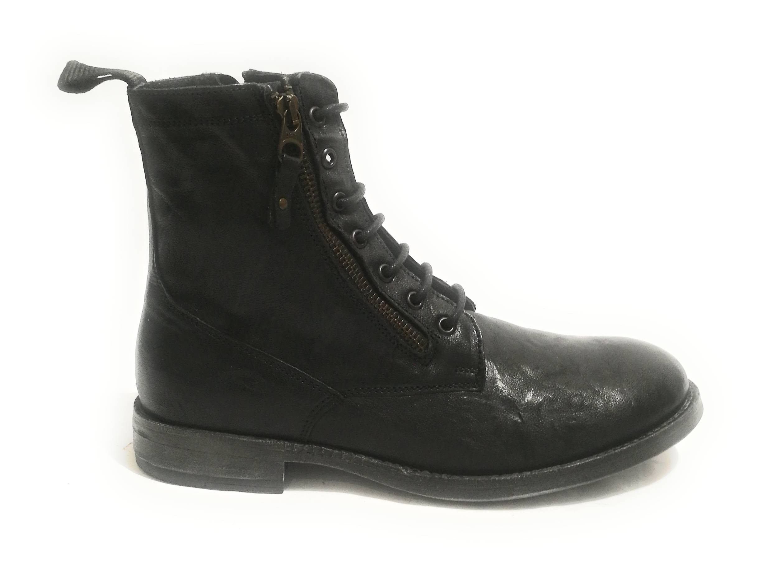 Anfibio UOMO ANTICA CUOIERIA MOD. OYSTER PELLE COLORE NERO U19AC11