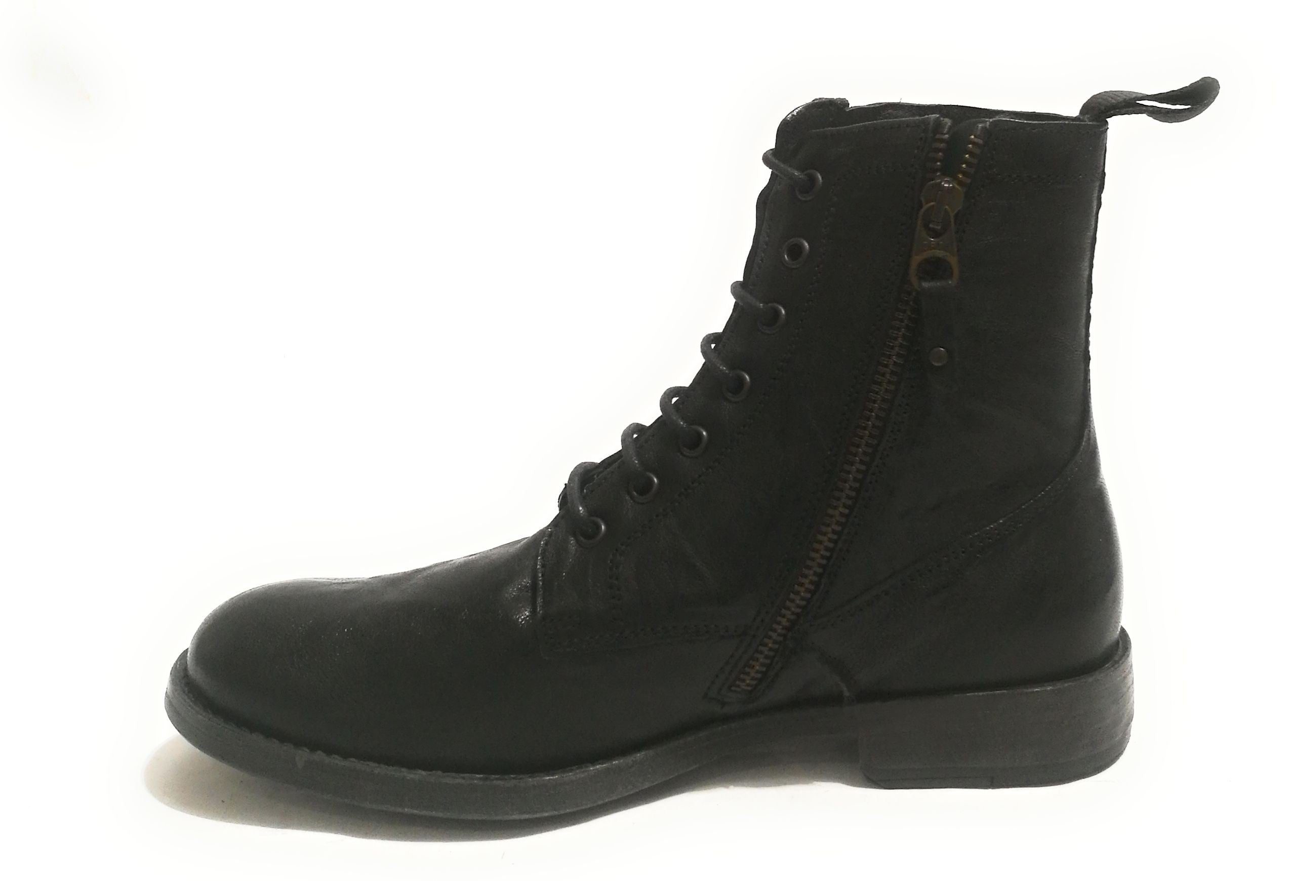 Anfibio UOMO ANTICA CUOIERIA MOD. OYSTER PELLE COLORE NERO U19AC11