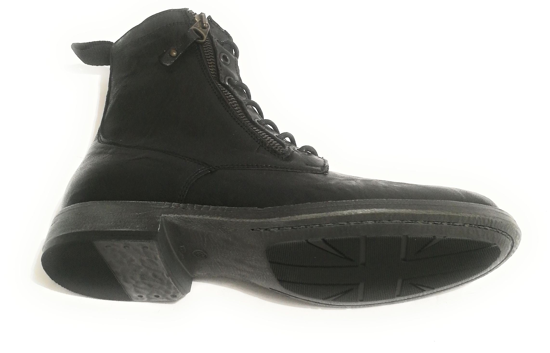 Anfibio UOMO ANTICA CUOIERIA MOD. OYSTER PELLE COLORE NERO U19AC11