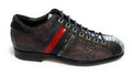 Scarpe uomo Harris fondo calcetto pelle crack piombo/ pit oceano/ arancio U17HA119