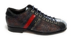 Scarpe uomo Harris fondo calcetto pelle crack piombo/ pit oceano/ arancio U17HA119