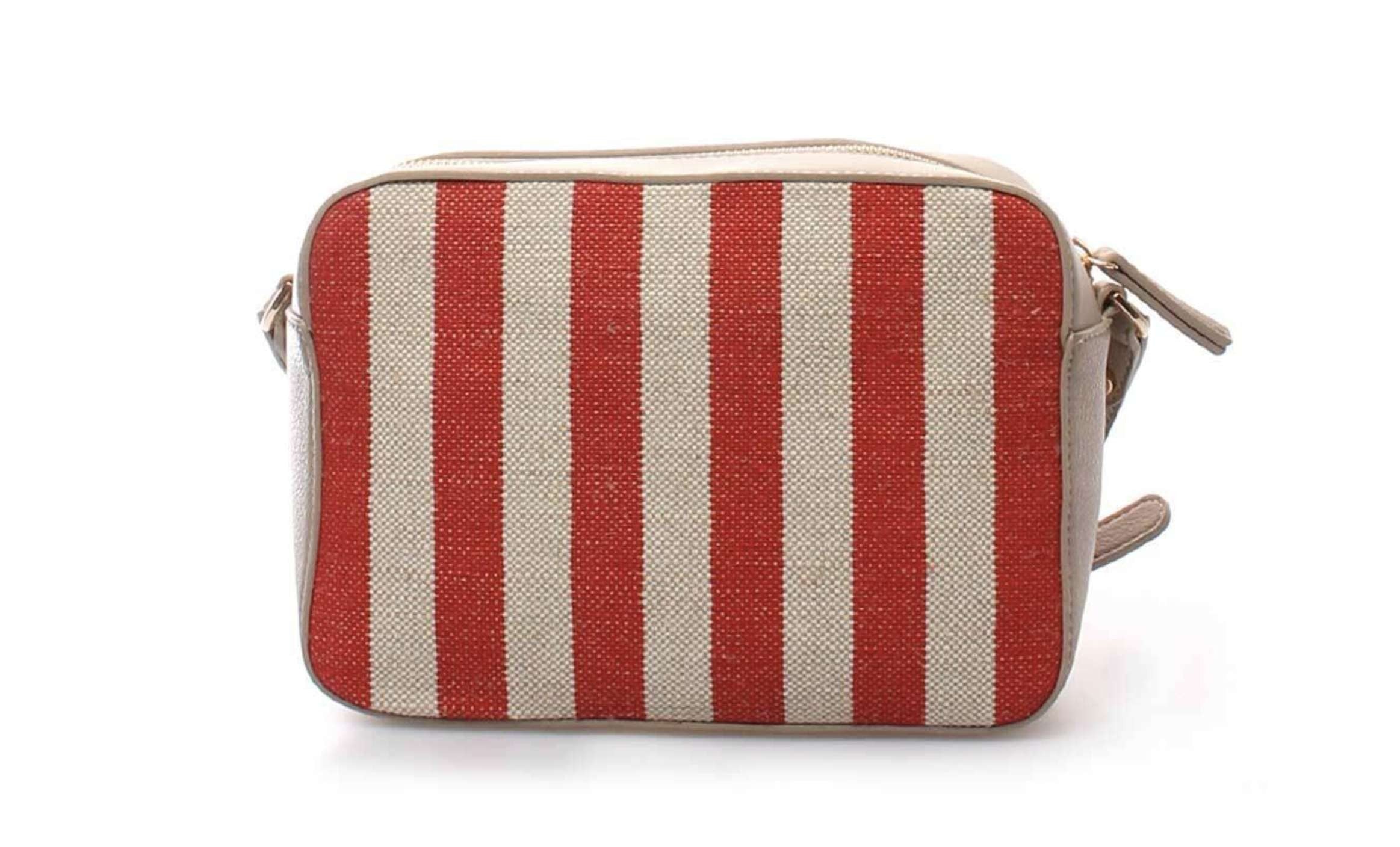 Borsa donna Liu-jo Tracolla Stupenda Crossbody S red stripes BS21LJ90 AA1327