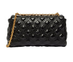 Borsa donna Liu-jo tracolla Achala crossbody M diamond quilted nero B23LJ22 AF2154