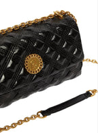 Borsa donna Liu-jo tracolla Achala crossbody M diamond quilted nero B23LJ22 AF2154