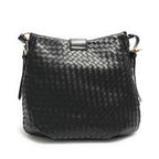 Borsa donna Fracomina a spalla hobo bag ecopelle intrecciato nero BS23FR08 FA23SB3009P411S5-053