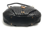 Borsa donna Fracomina a spalla hobo bag ecopelle intrecciato nero BS23FR08 FA23SB3009P411S5-053