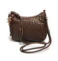 Borsa donna Fracomina tracolla crossover ecopelle intrecciato marrone BS23FR11 FA23SB4005P411S5-091