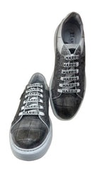 Scarpe uomo Harris Sport sneakers in pelle girigio lipsia fumé U17HA176