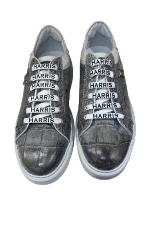 Scarpe uomo Harris Sport sneakers in pelle girigio lipsia fumé U17HA176