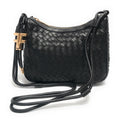 Borsa donna Fracomina tracolla crossover ecopelle intrecciato nero BS23FR04 FA23SB4005P411S5-053