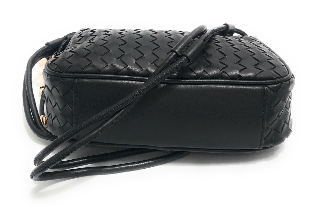 Borsa donna Fracomina tracolla crossover ecopelle intrecciato nero BS23FR04 FA23SB4005P411S5-053