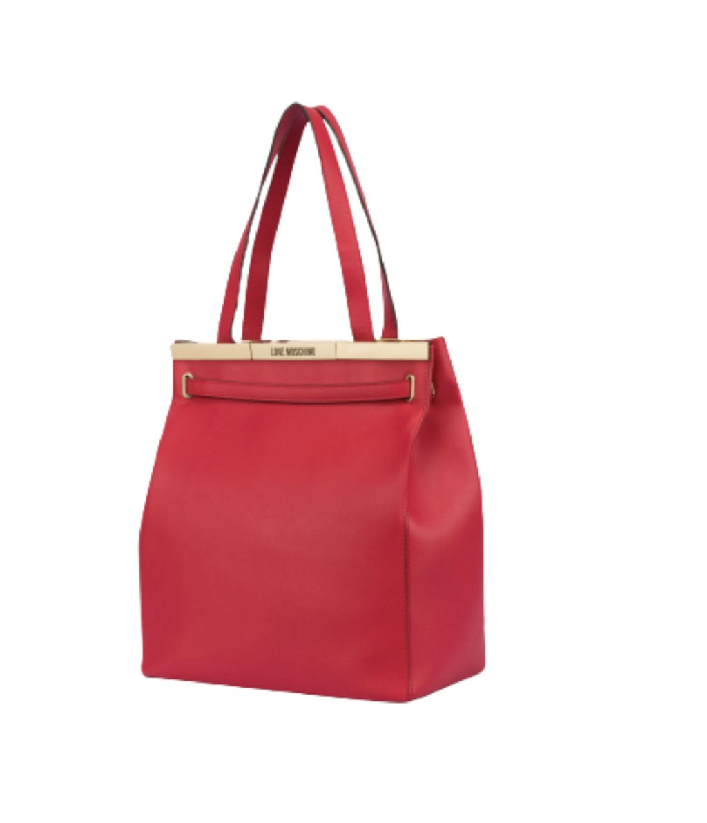 Borsa donna Love Moschino shopping ecopelle rosso BS23MO107 JC4323