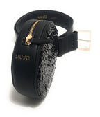 Borsa belt bag Liu-Jo in ecopelle con paillettes colore nero B20LJ62