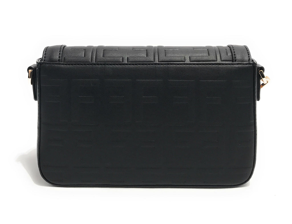 Borsa donna Fracomina tracolla shoulder bag ecopelle embossed nero BS23FR25 FA22WB3006P41101-053