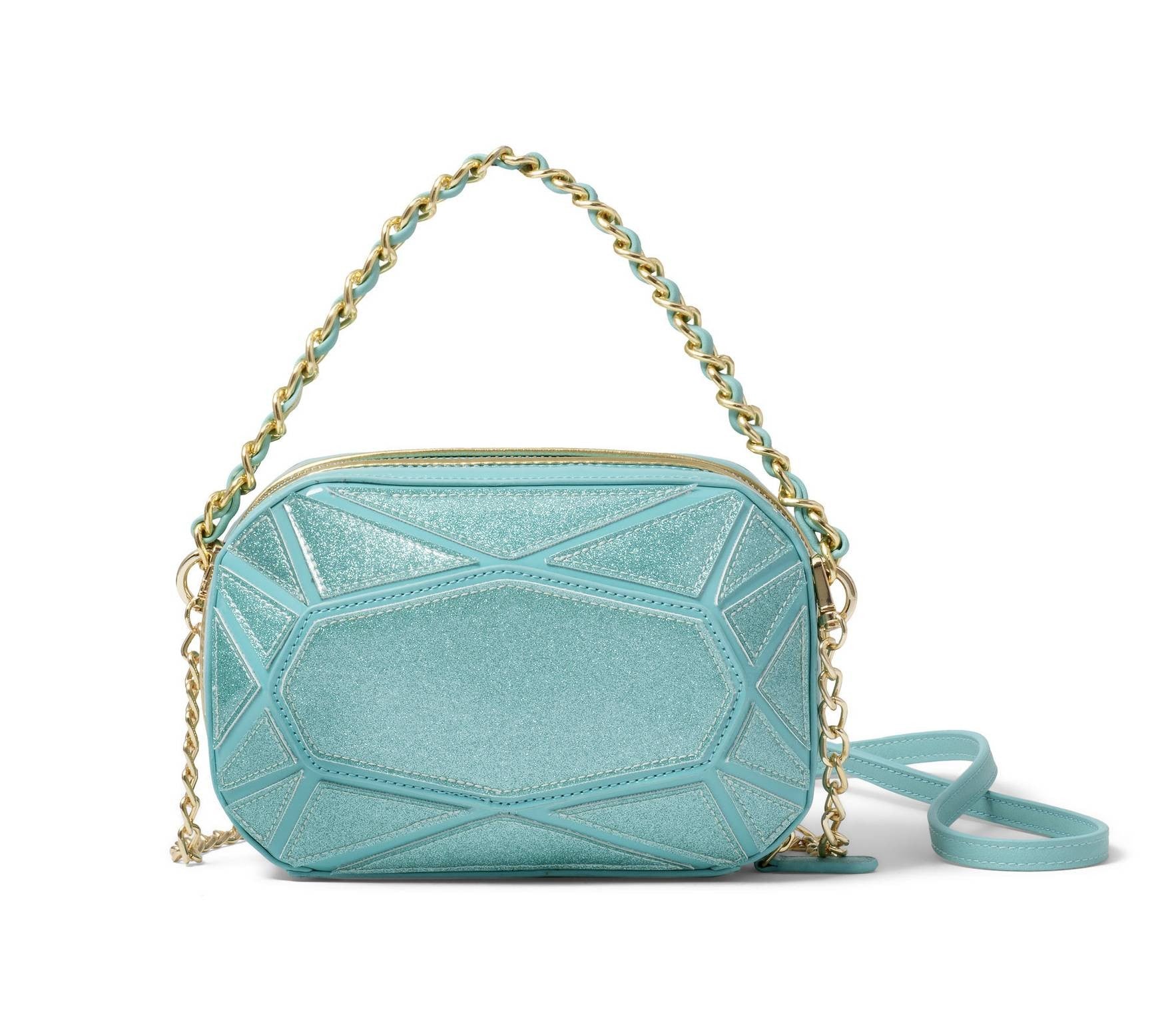 Borsa a mano/ tracolla Braccialini Shape ecopelle verde acqua BS23BR20 B17123
