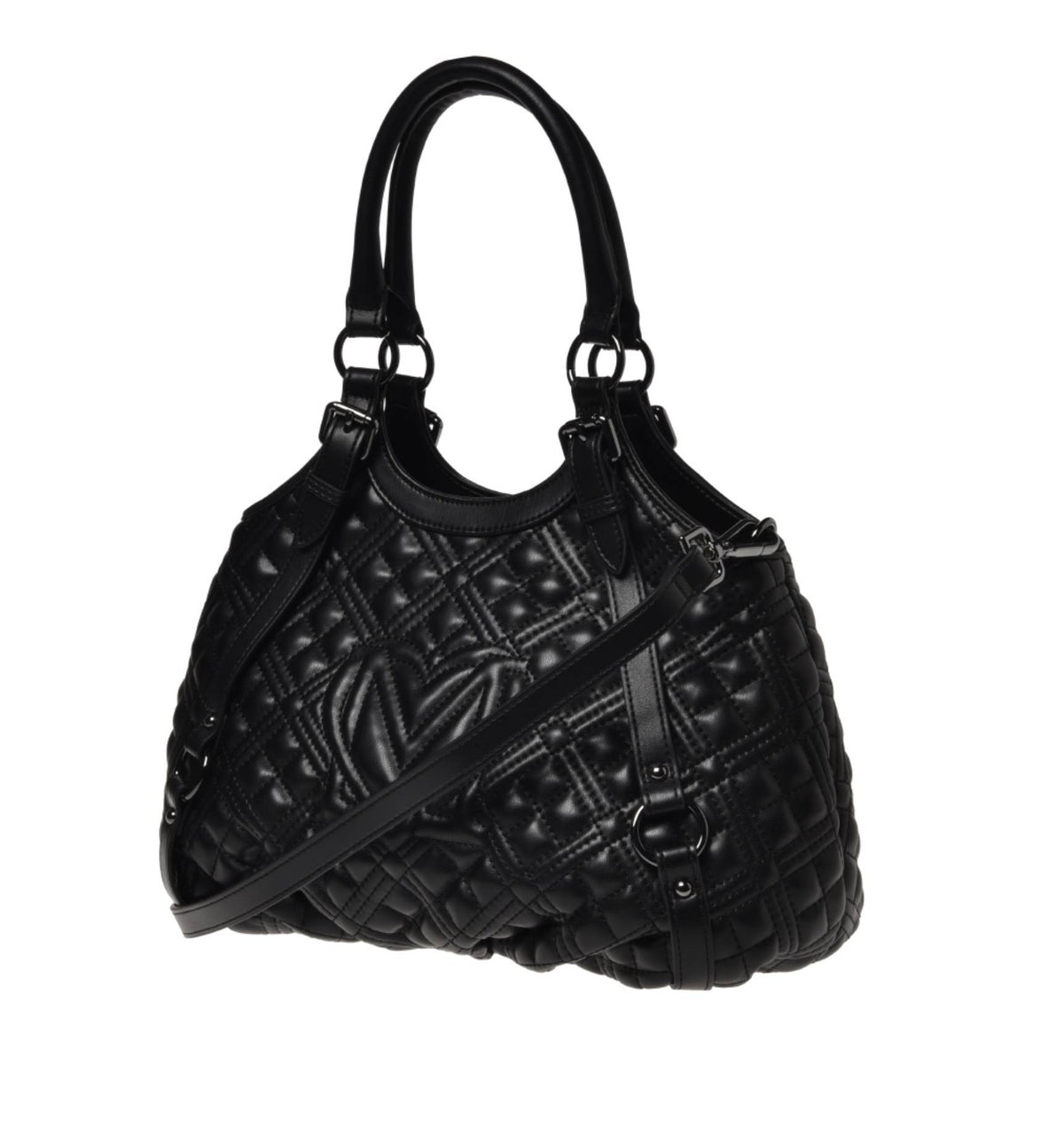 Borsa donna Love Moschino a mano/ tracolla trapuntata nero BS24MO27 JC4010