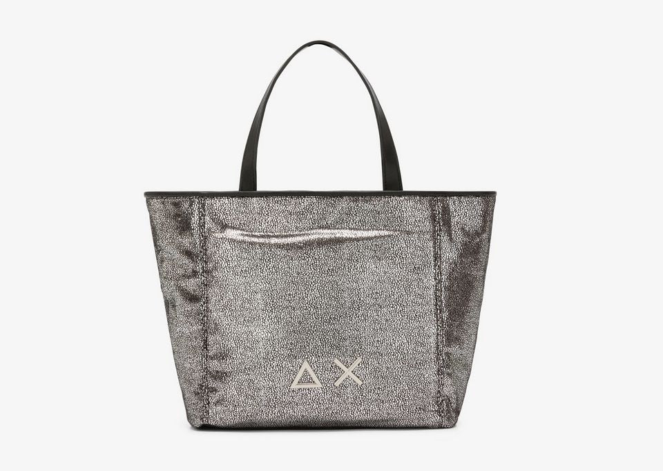 Borsa donna a mano/ tracolla Sun 68 Jacqueline glitter bag argento B25SU01 Z44272 XS