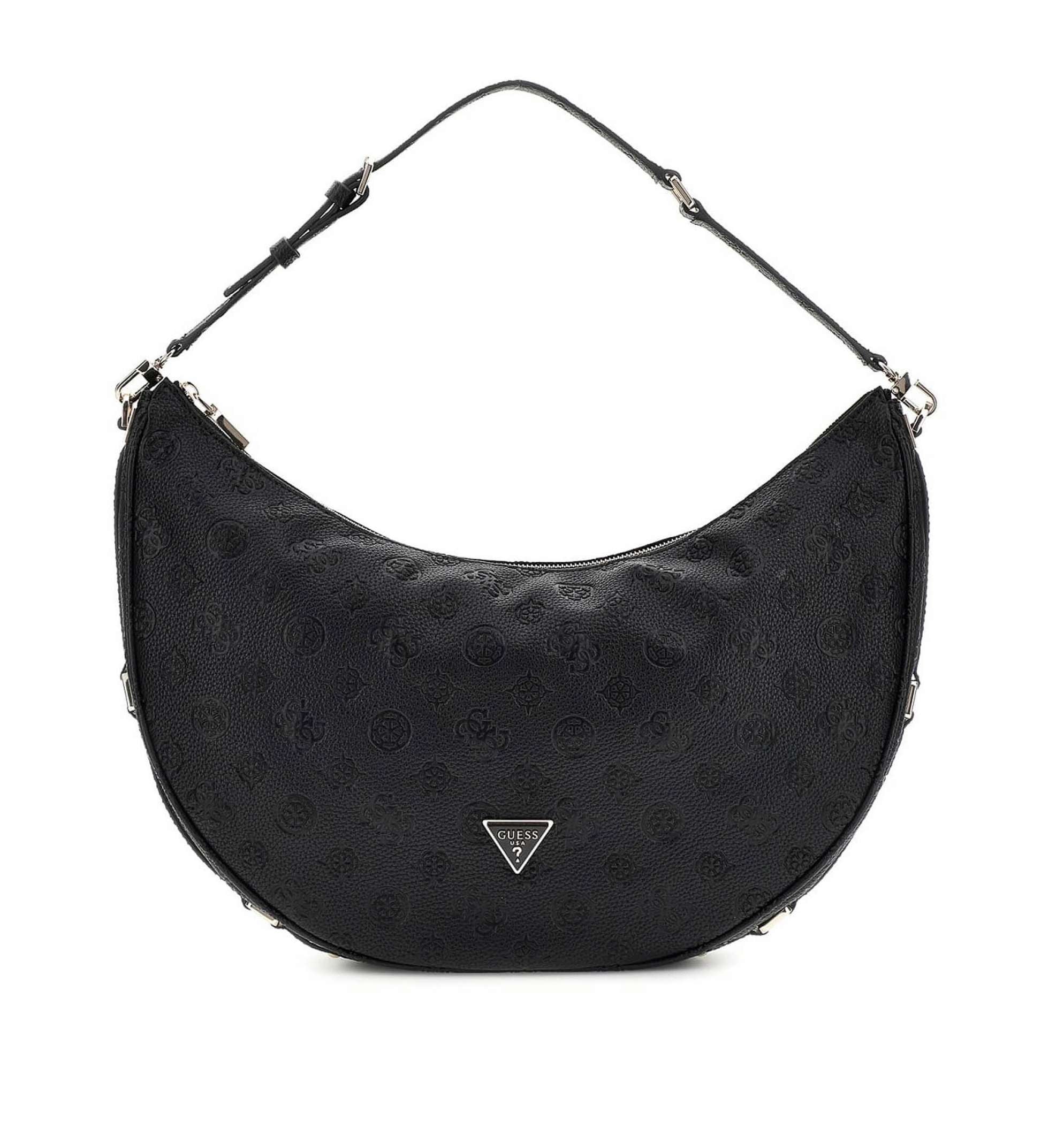 Borsa Guess a spalla Cresidia large hobo ecopelle black B25GU179 PG934903