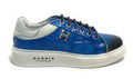 Scarpe uomo Harris Sport sneakers in pelle azzurro panthers U17HA179