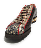 Scarpe uomo Harris sneaker pelle roccia opaco/ cocco shade marrone/ crystal green U17HA213 2817