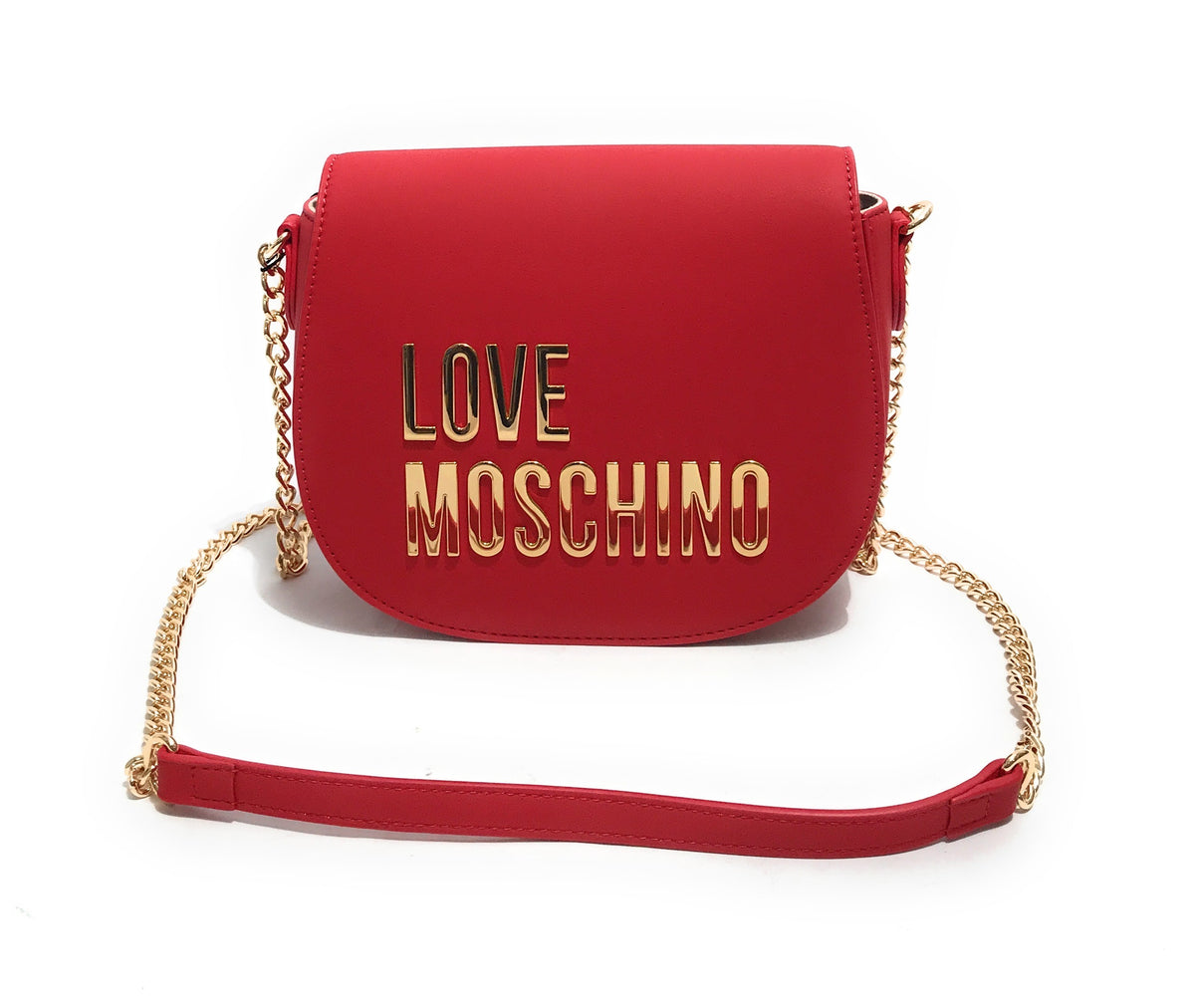 Borsa donna Love Moschino tracolla round rosso B24MO142 JC4194