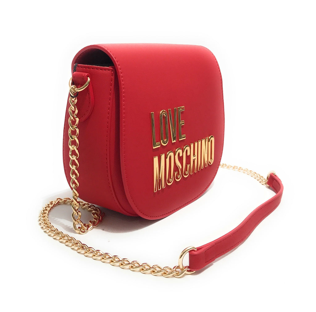 Borsa donna Love Moschino tracolla round rosso B24MO142 JC4194