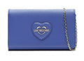 Borsa donna Love Moschino tracolla ecopelle saffiano blu oceano B24MO154 JC4268