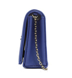 Borsa donna Love Moschino tracolla ecopelle saffiano blu oceano B24MO154 JC4268