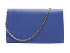 Borsa donna Love Moschino tracolla ecopelle saffiano blu oceano B24MO154 JC4268