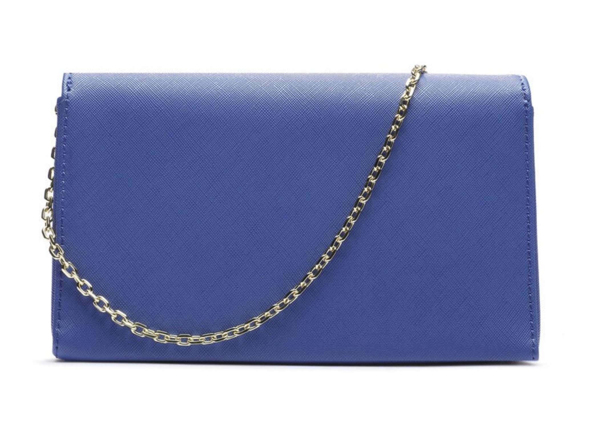 Borsa donna Love Moschino tracolla ecopelle saffiano blu oceano B24MO154 JC4268