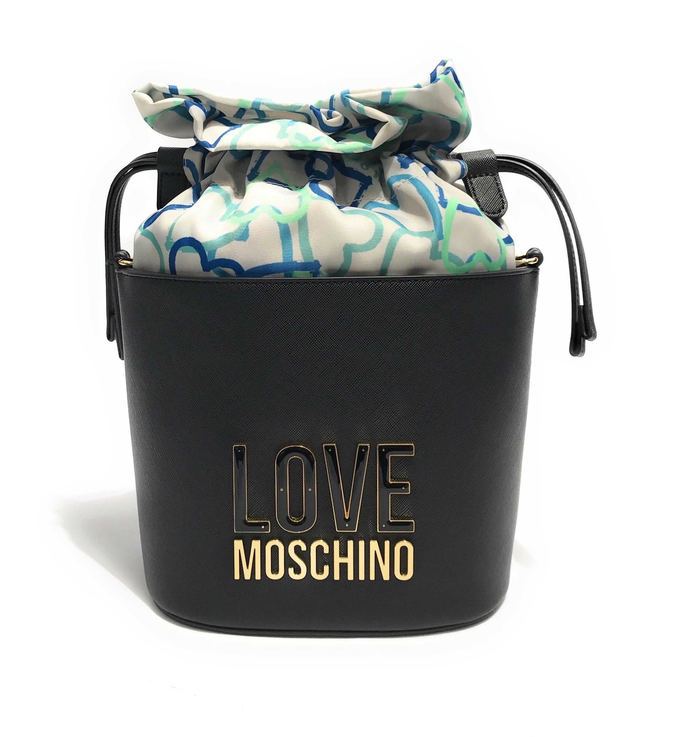 Borsa donna Love Moschino secchiello a tracolla nero BS24MO48 JC4211