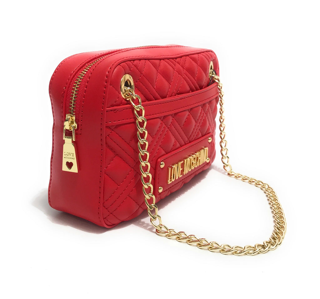 Borsa donna Love Moschino a mano/ spalla ecopelle trapuntata rosso BS24MO151 JC4237PP0ILA0500